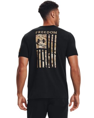 UA Men's Tactical Charged Cotton T-Shirt Under Armour Freedom Flag Tee Shirt 